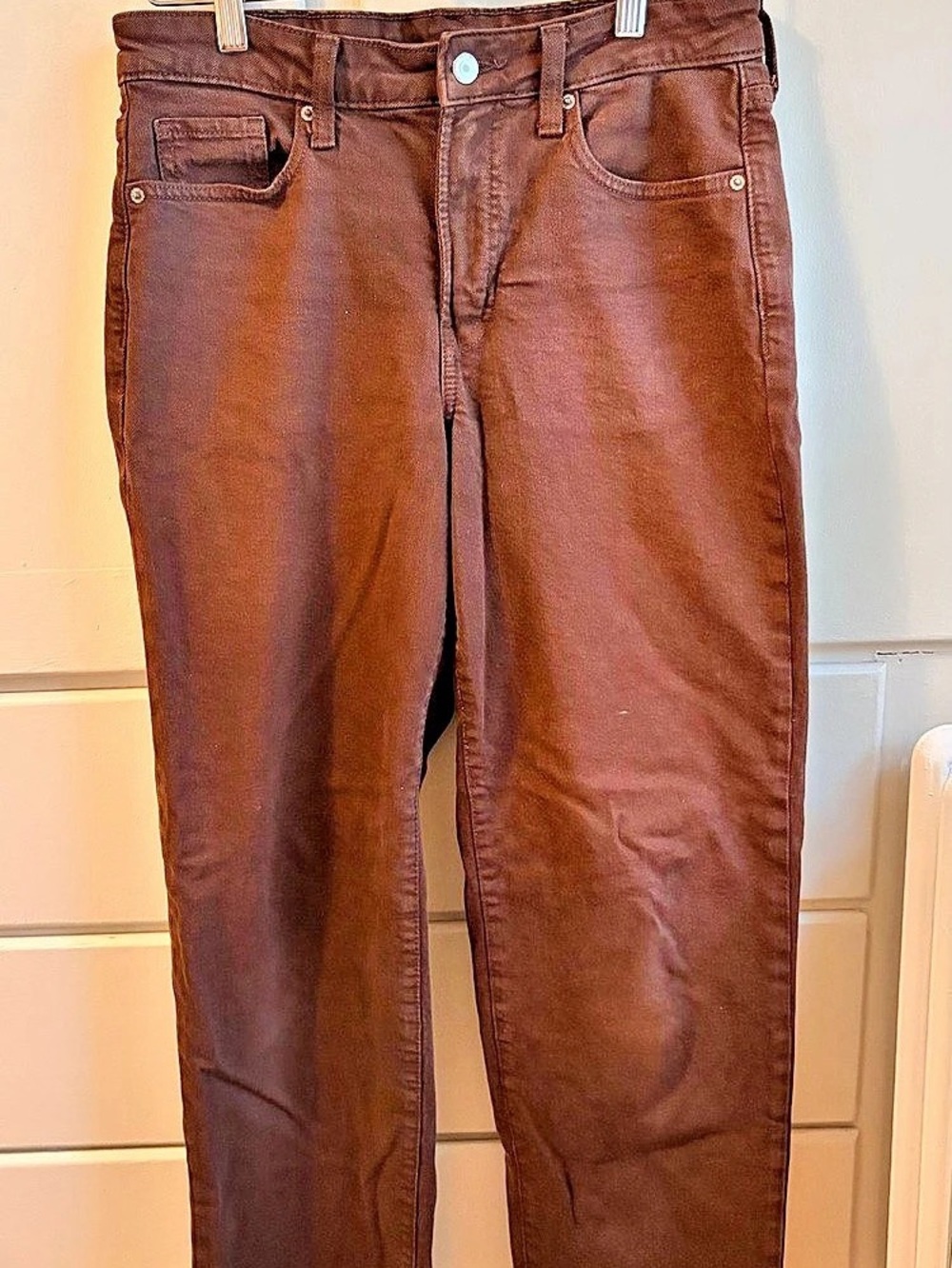 Brown Straight Leg Pants